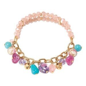 Spring Bouquet Chain and Stretch Bracelet